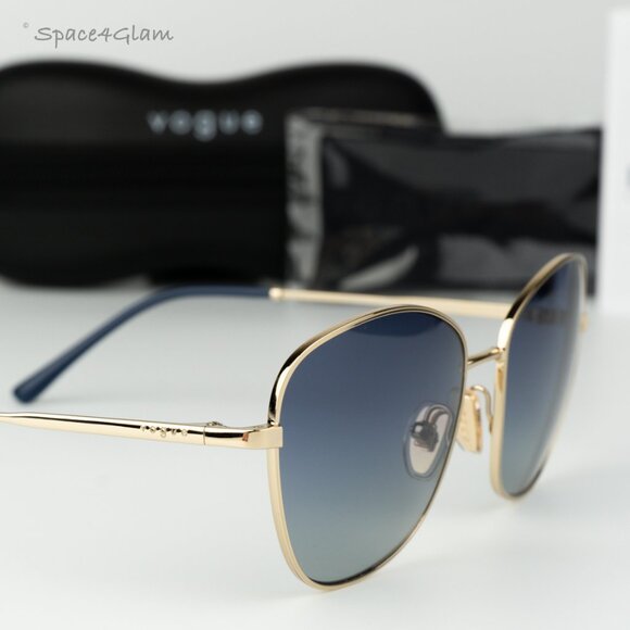 Vogue Women Sunglasses Gold Grey Blue Grad Butterfly VO4232S 848/4L BRAND NEW - Picture 5 of 8